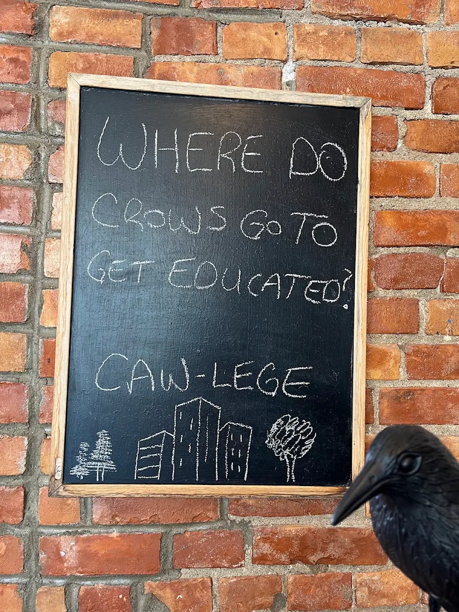 Menu, Crow City Coffee