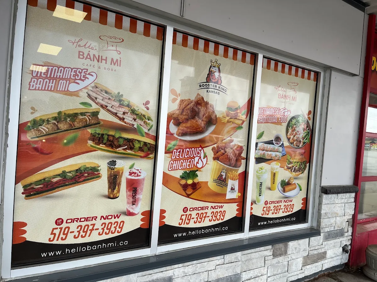 Menu, Presotea Chatham - Hello Banh Mi - Rooster King