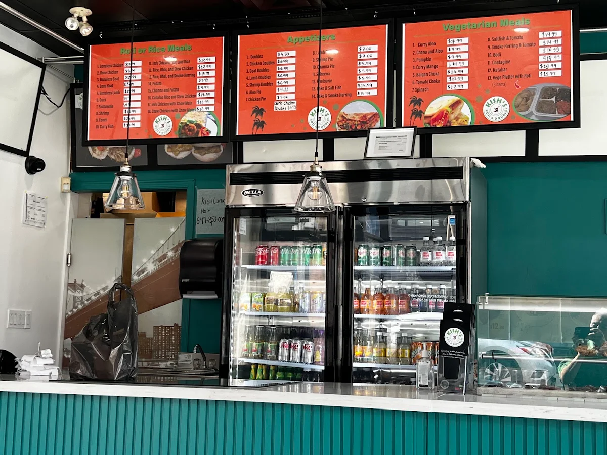 Menu, Kish’s Roti & Doubles