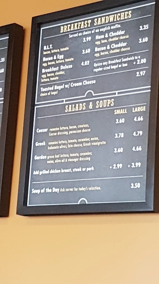 Menu, Nova Era Bakery & Pastry
