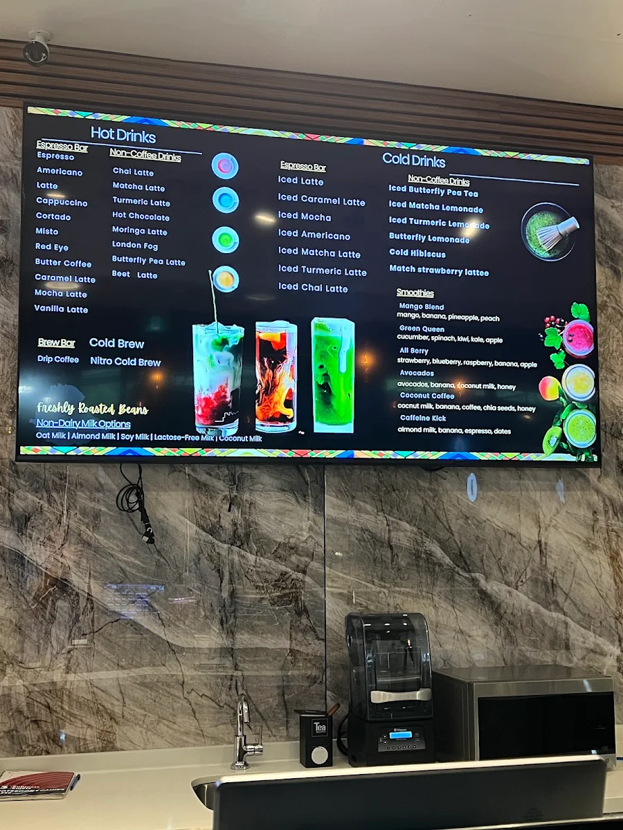 Menu, Mofer coffee