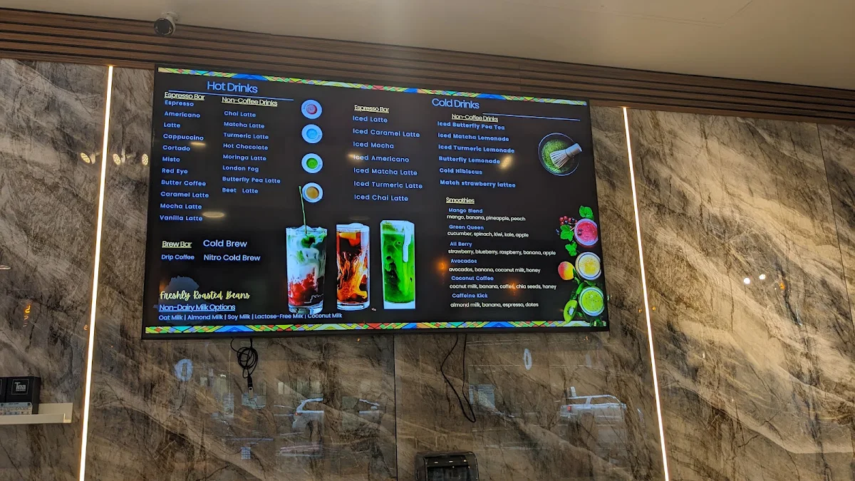 Menu, Mofer coffee