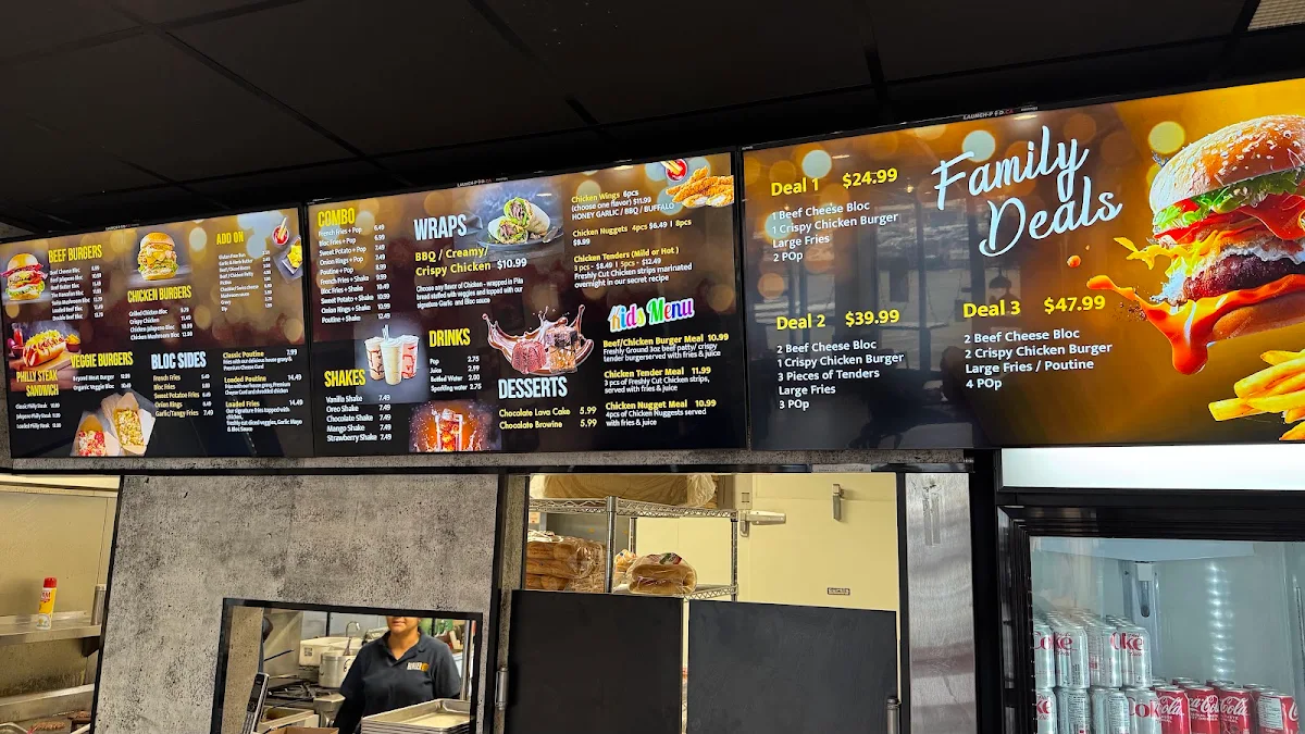 Menu, BurgerBloc