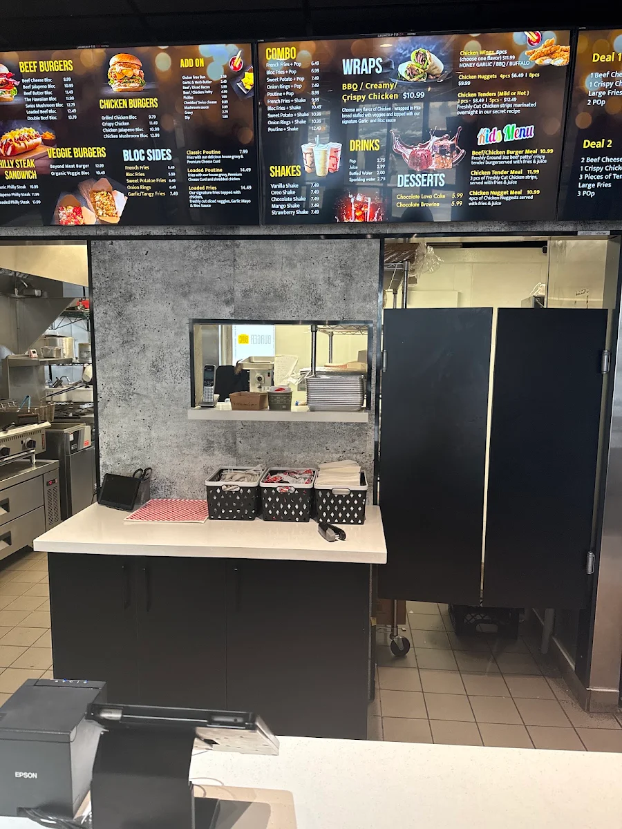 Menu, BurgerBloc