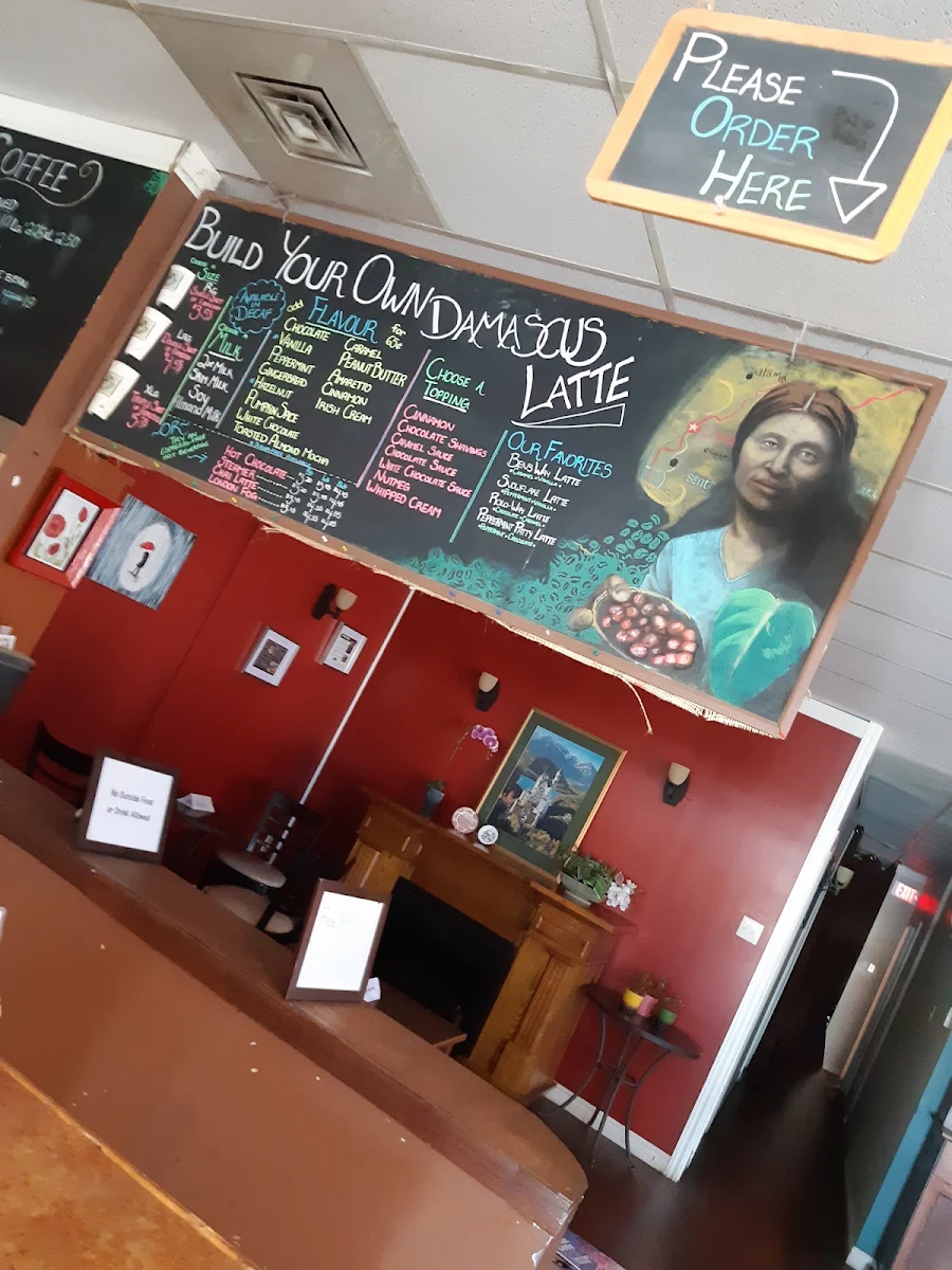 Menu, Damascus Coffee
