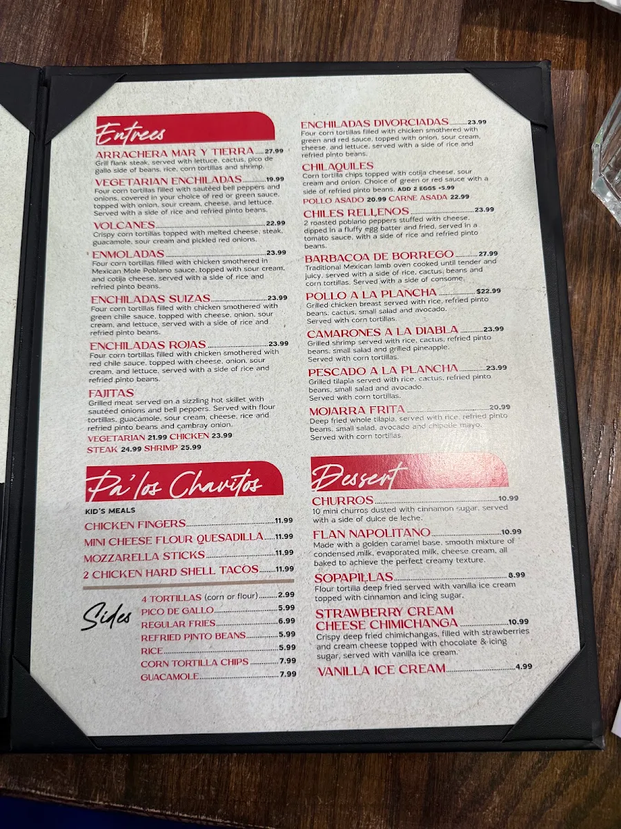Menu, Aroma a Mexico