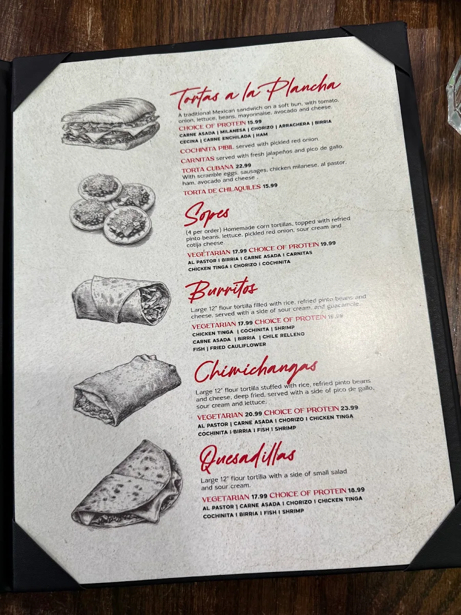 Menu, Aroma a Mexico
