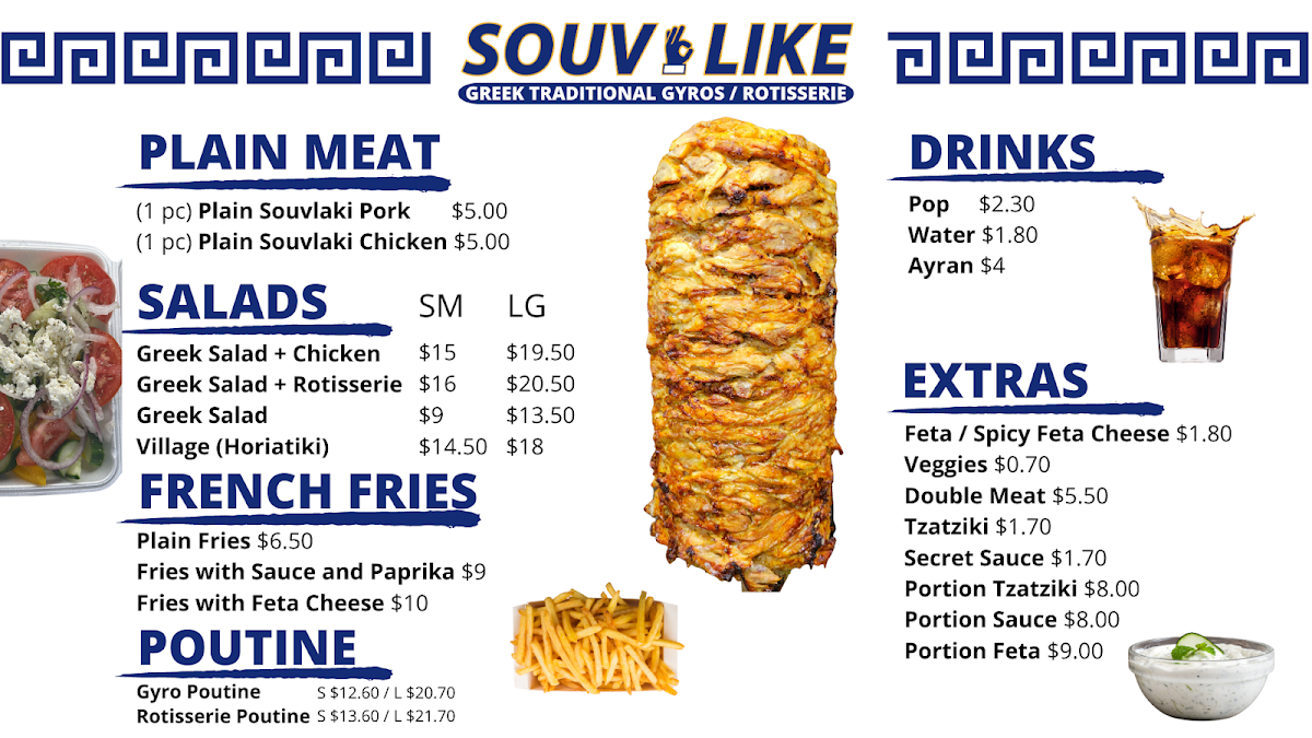 Menu, Souv Like on Roncesvalles