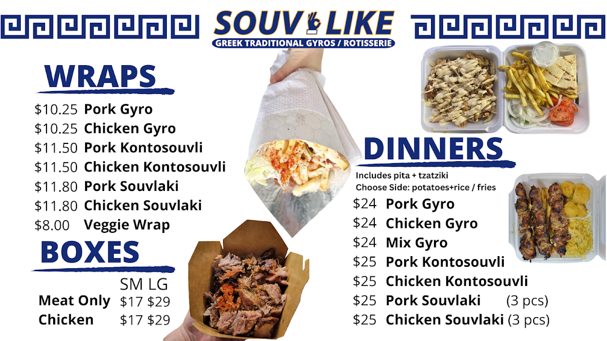 Menu, Souv Like on Roncesvalles