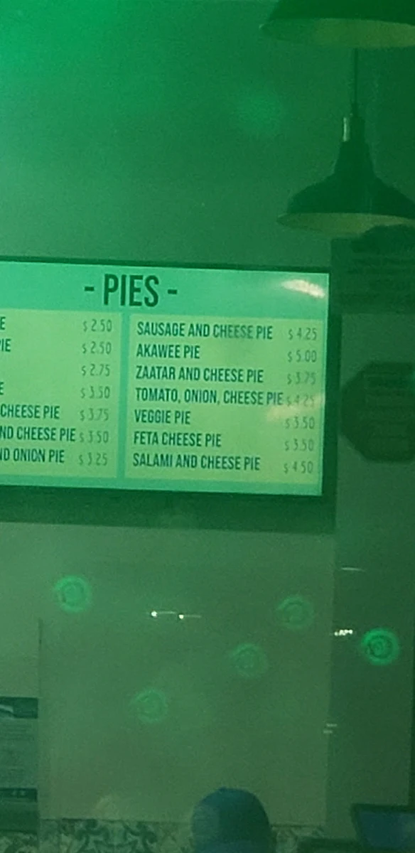 Menu, The Creek Lebanese Shawarma & Bakery