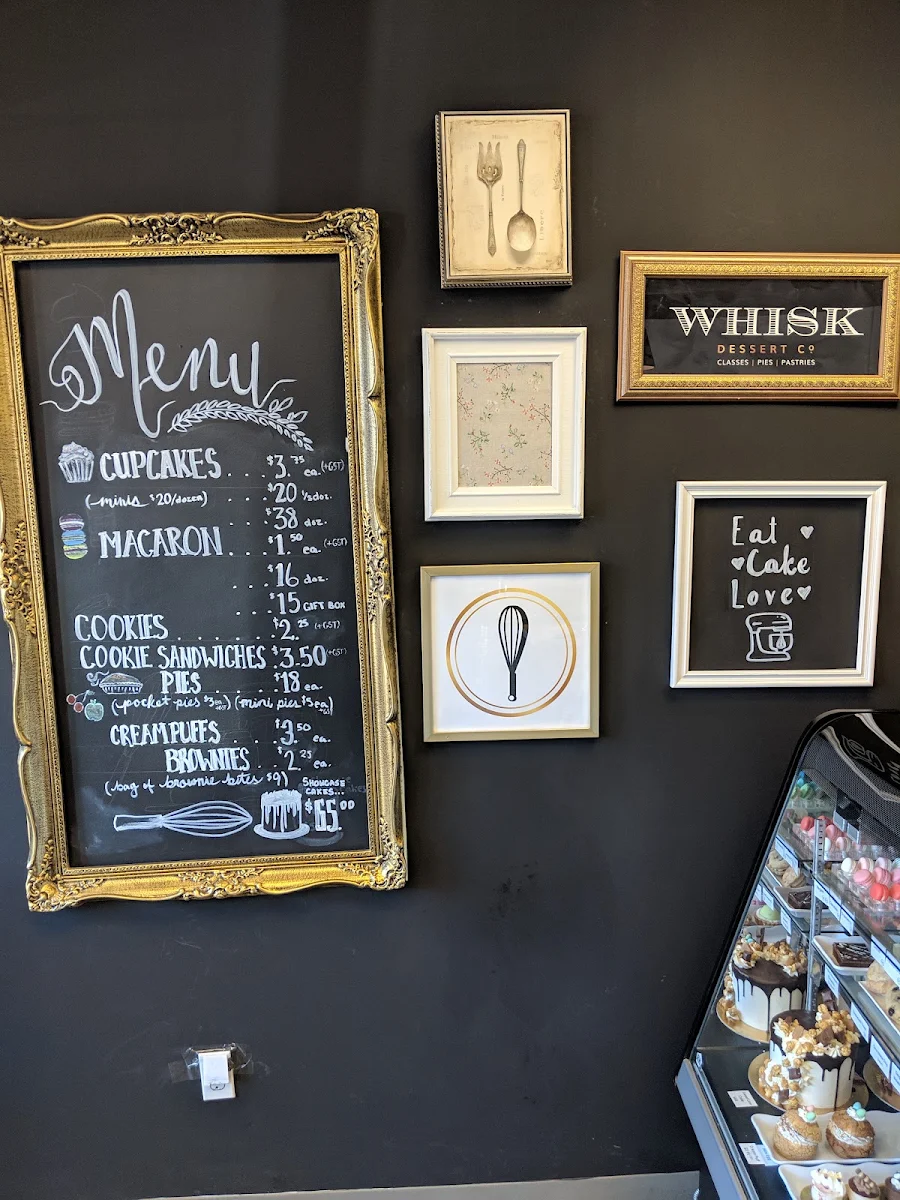 Menu, Carmela’s Whisk Bakeshop + Coffeehouse
