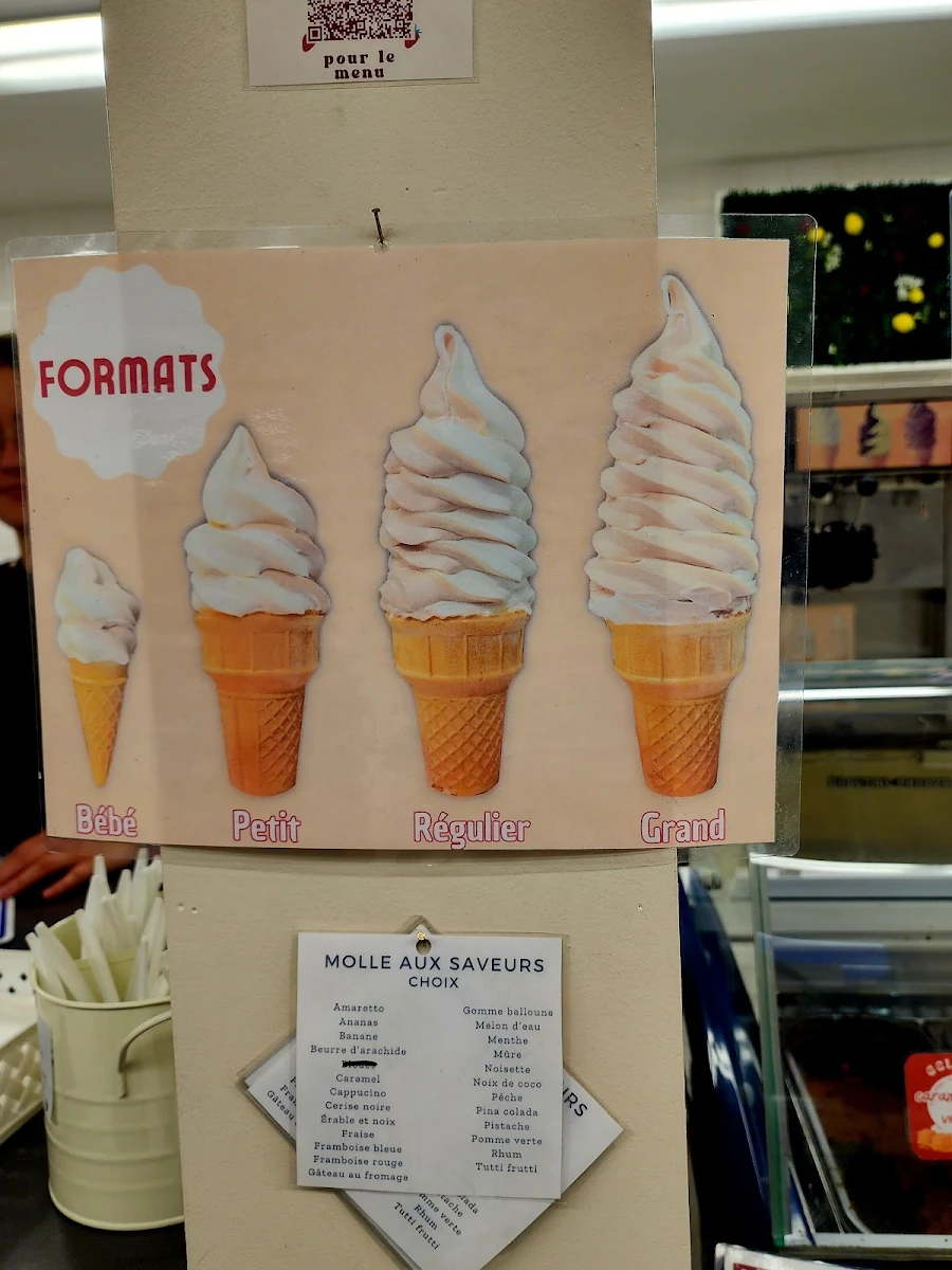 Menu, Crèmerie Les Chopines