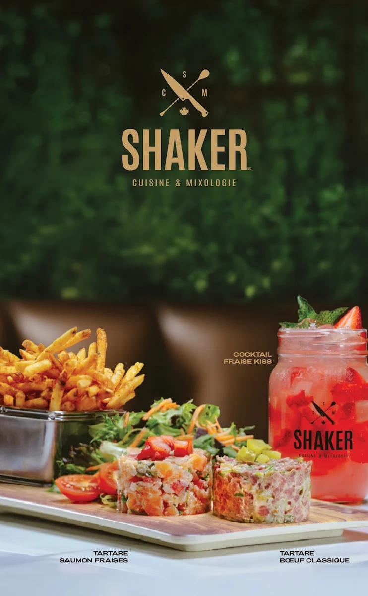 Menu, SHAKER Cuisine & Mixologie Victoriaville