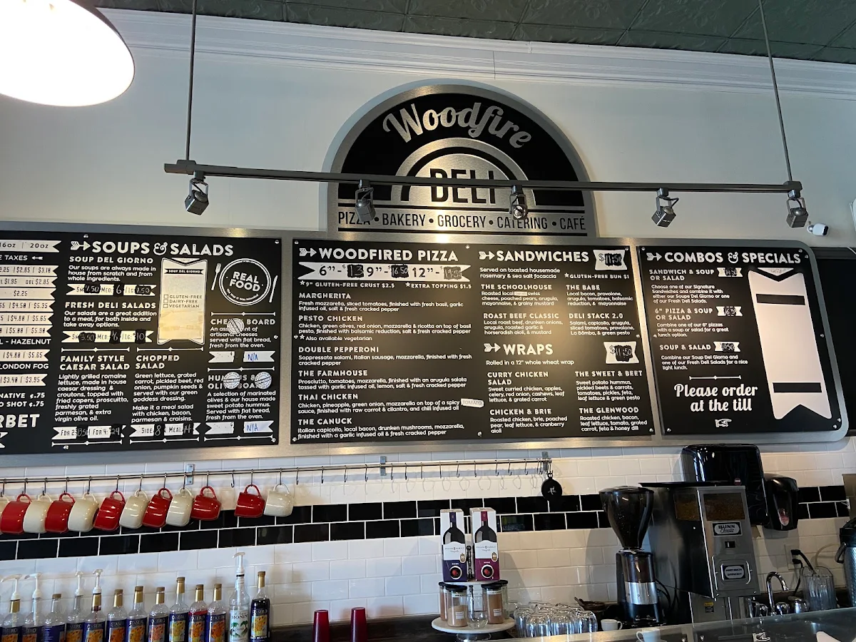 Menu, Woodfire Deli