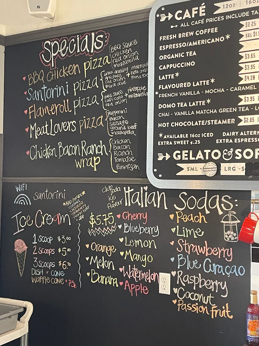 Menu, Woodfire Deli