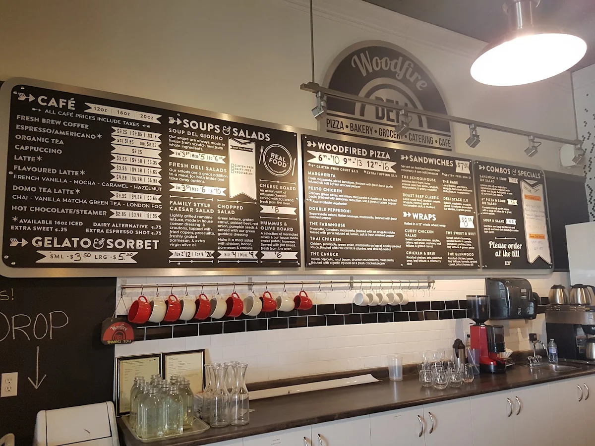 Menu, Woodfire Deli