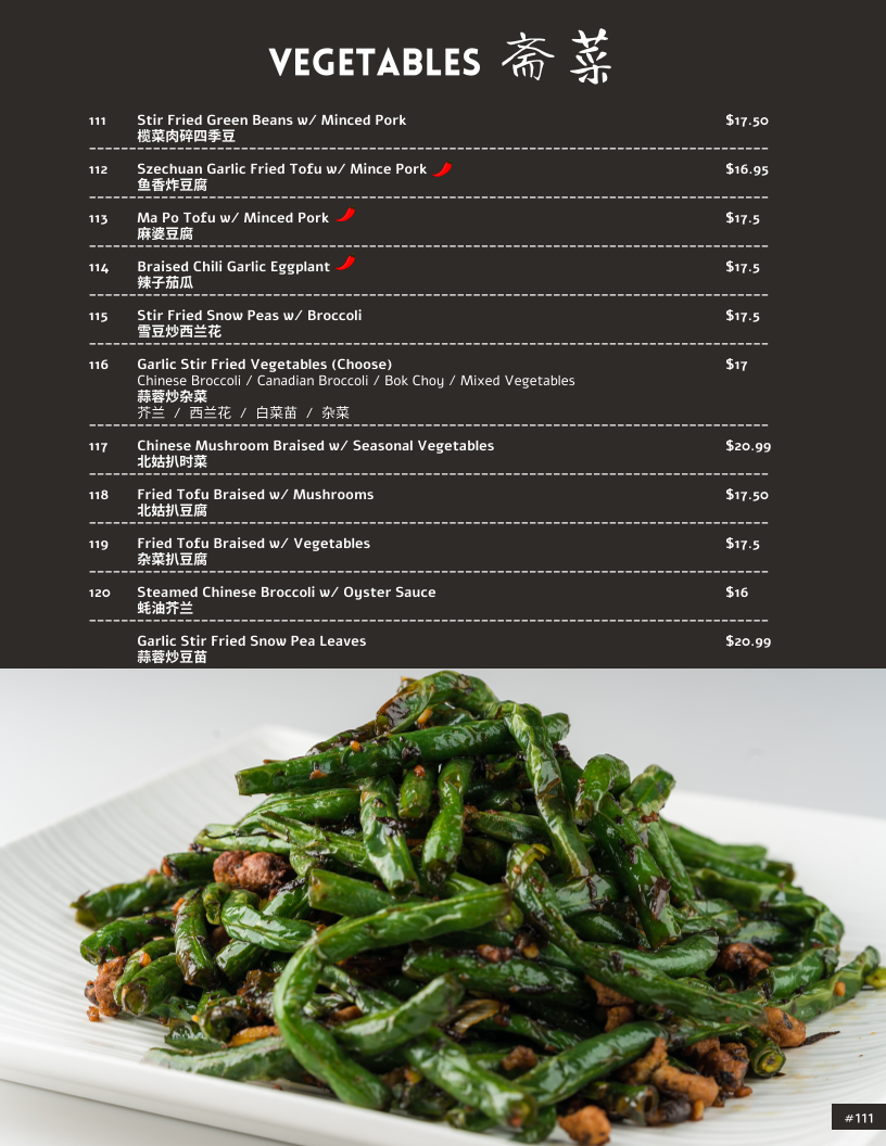 Menu, Dine & Dim