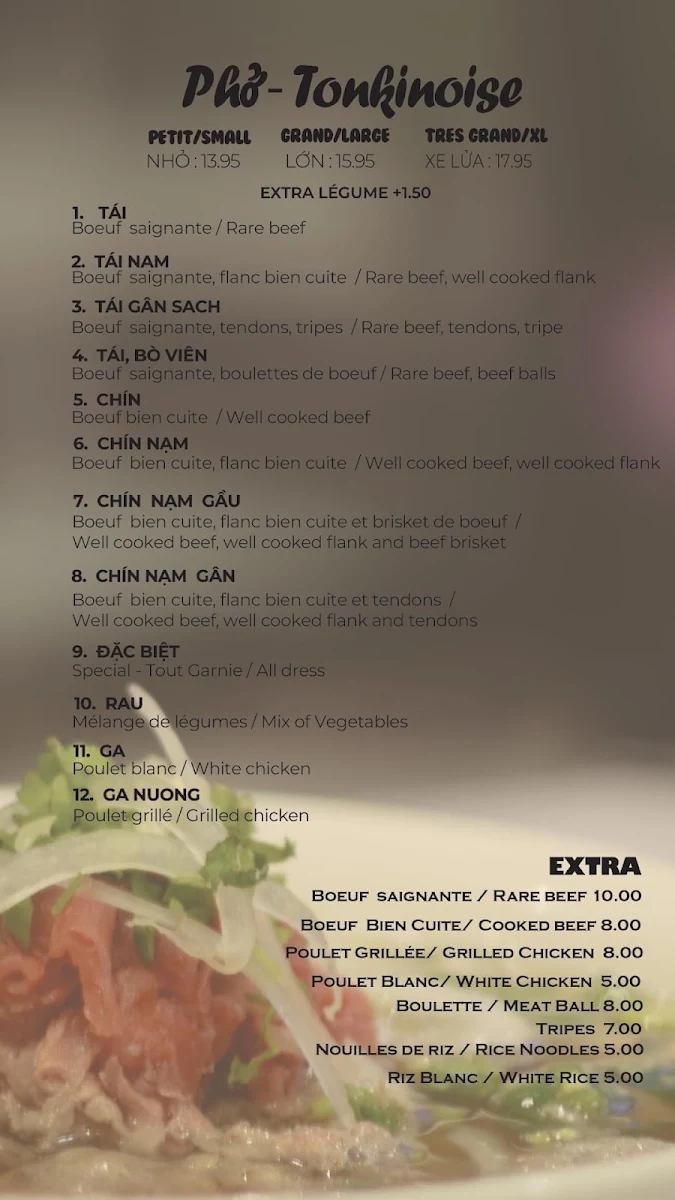 Menu, Duy Anh