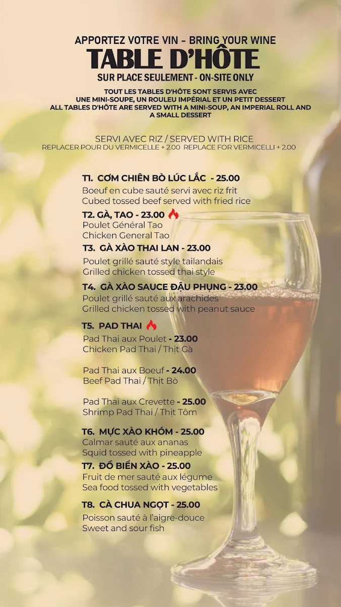 Menu, Duy Anh
