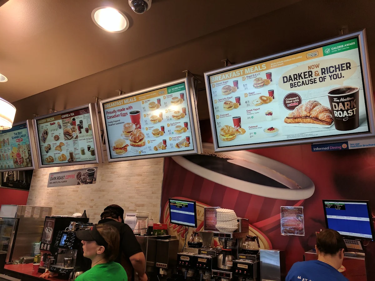Menu, Tim Hortons