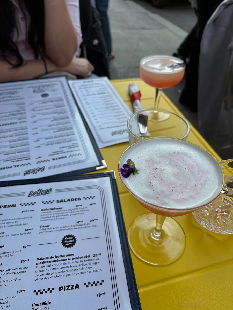 Menu, Bottega Épicerie & Pizza New-Yorkaise