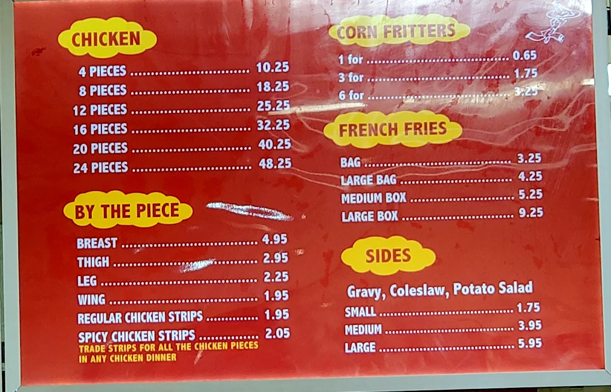 Menu, Chicken on the Way