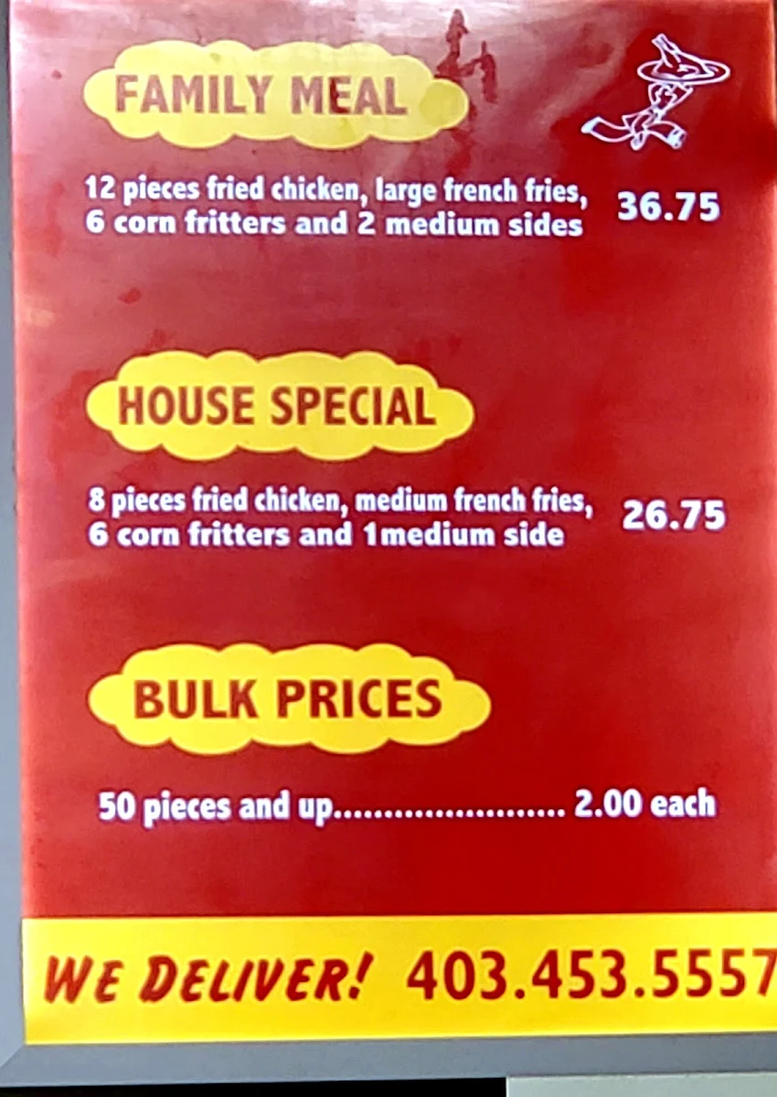 Menu, Chicken on the Way