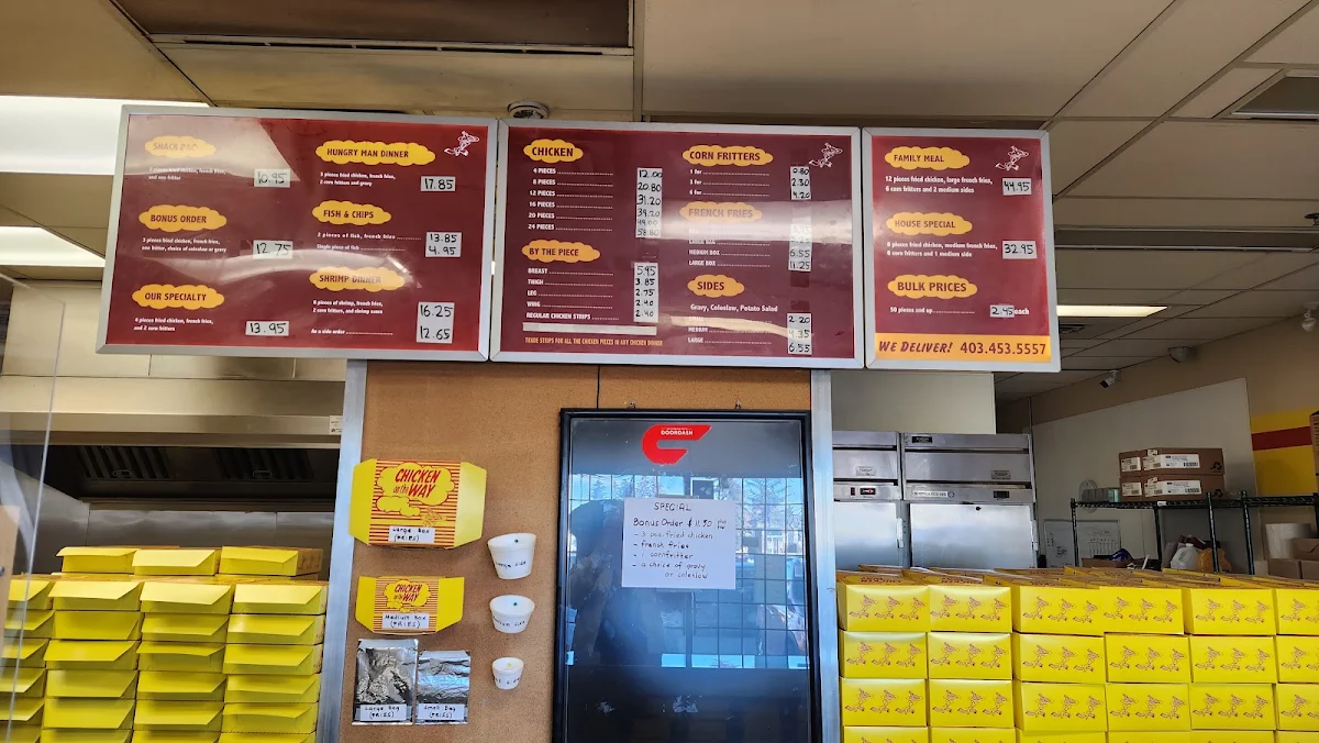 Menu, Chicken on the Way