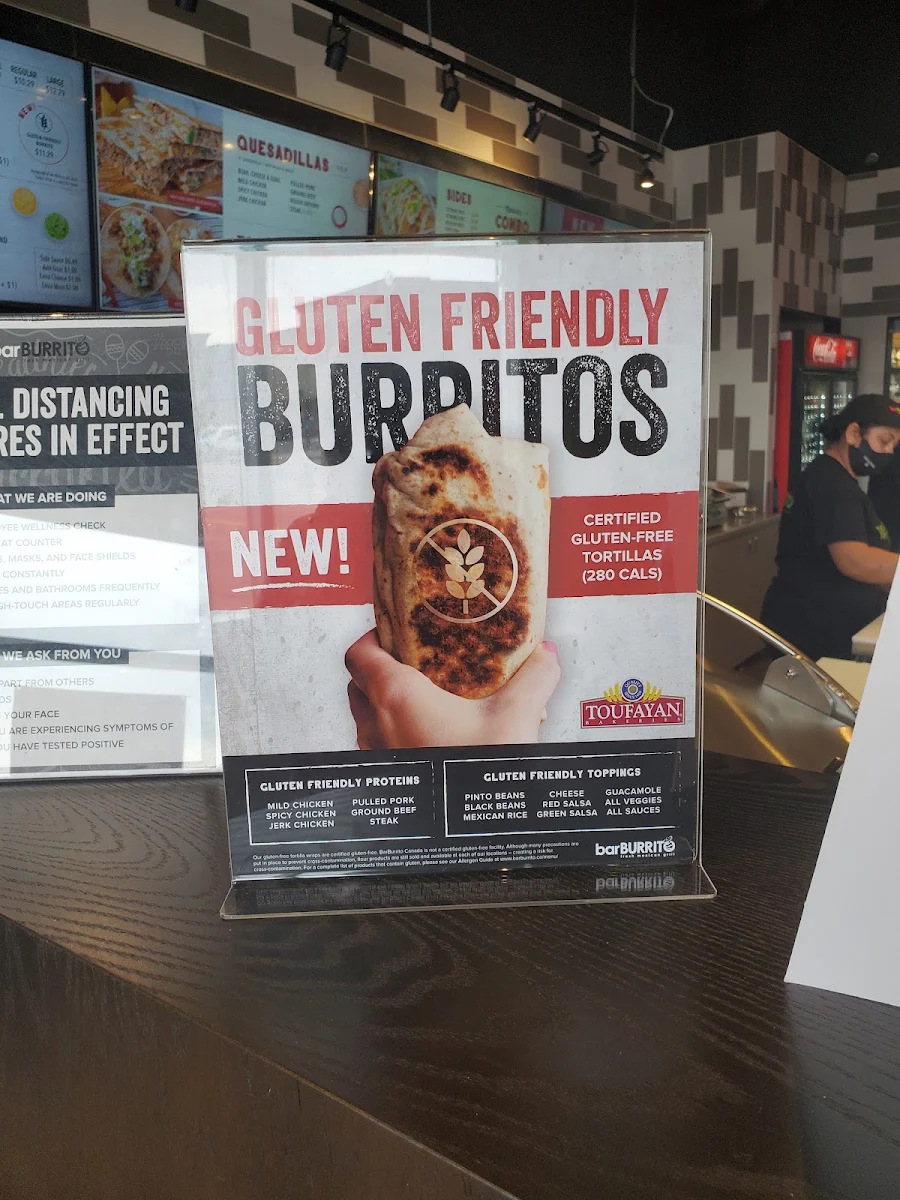 Menu, barBURRITO