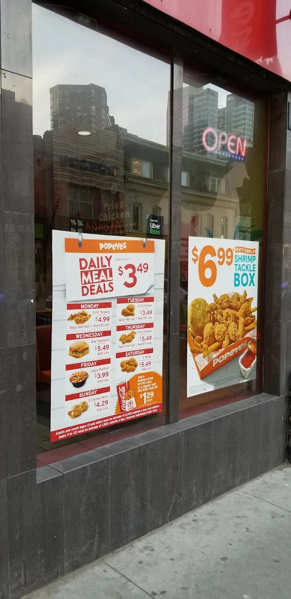 Menu, Popeyes
