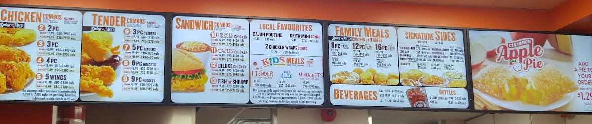 Menu, Popeyes