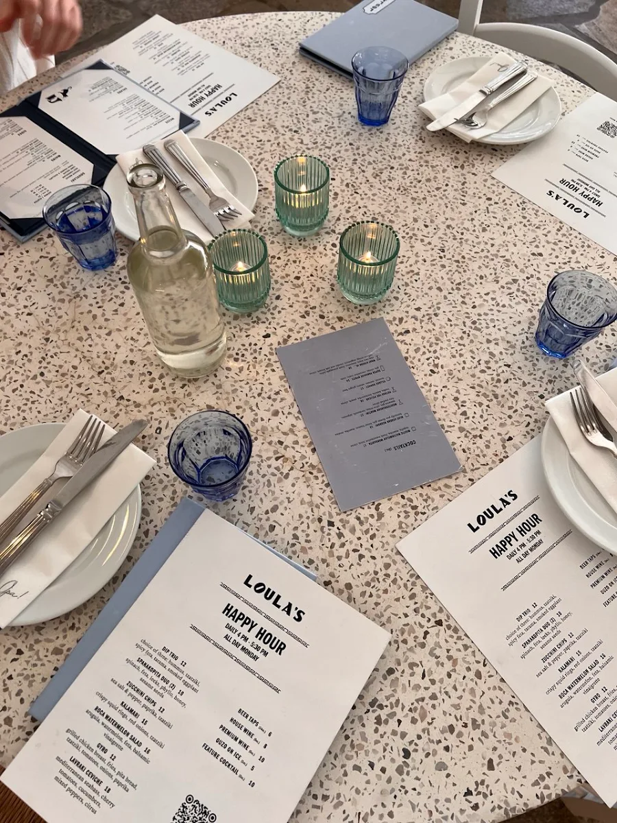 Menu, Loula's