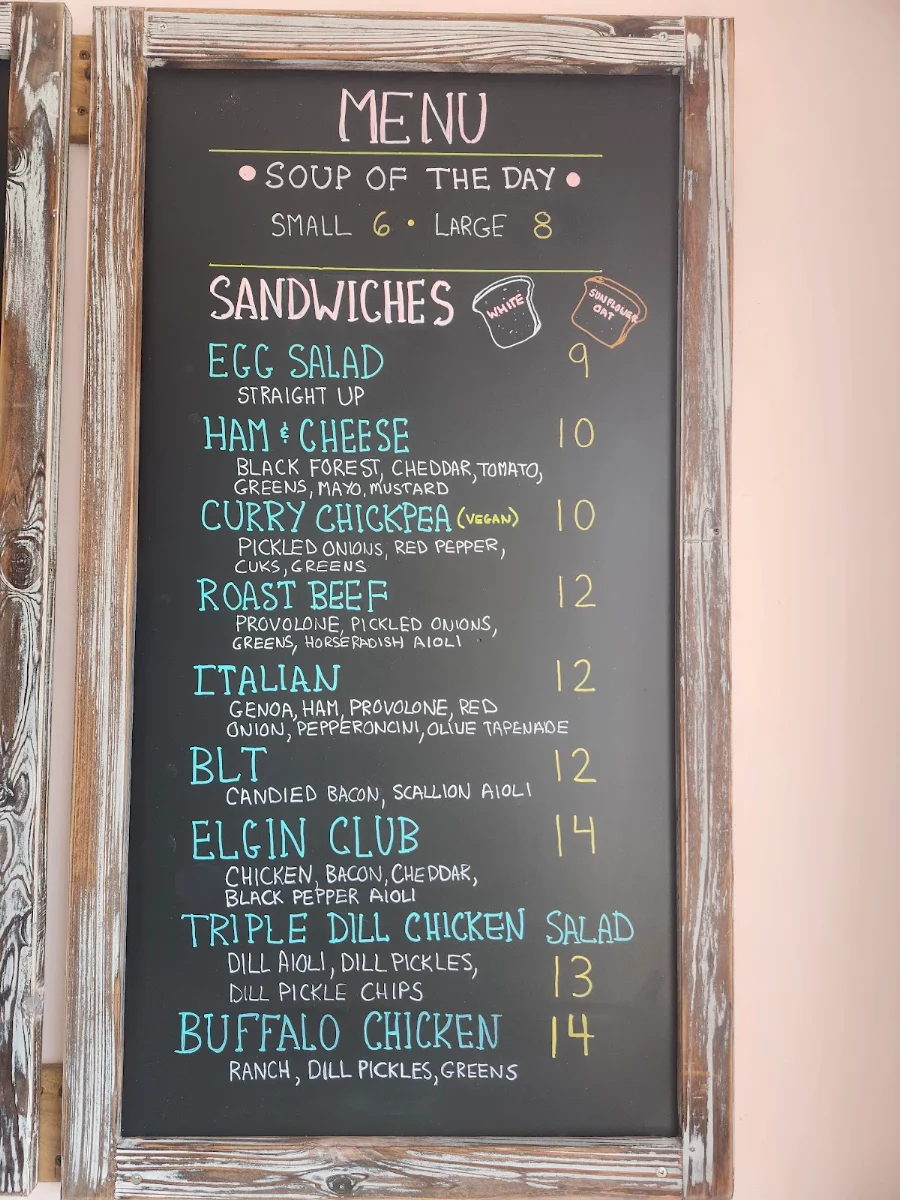 Menu, Julianna's