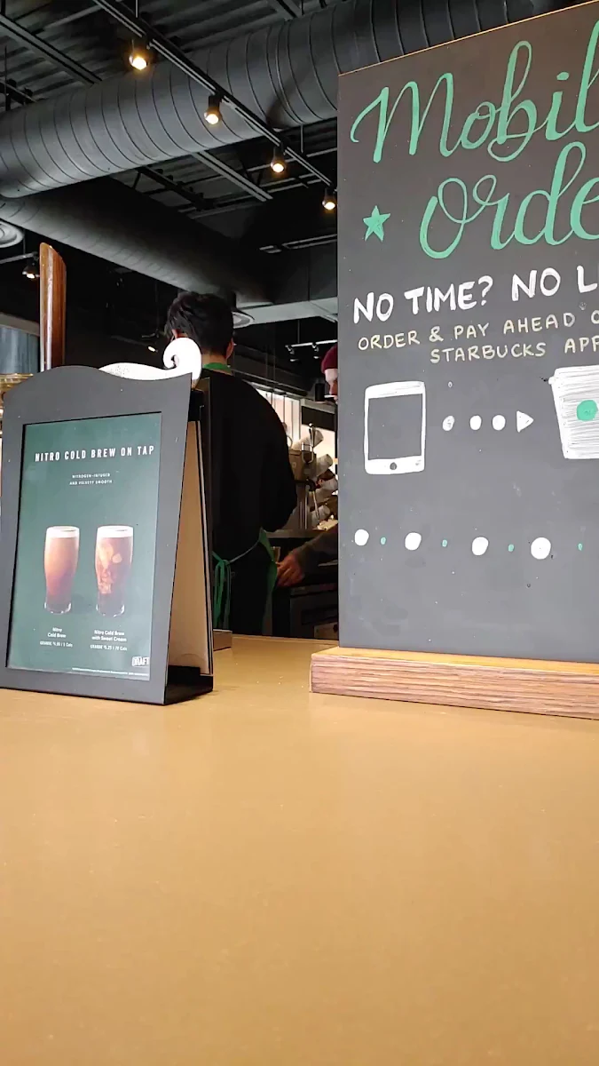Menu, Starbucks Coffee Company