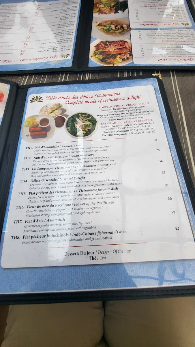 Menu, Restaurant Pho Mont Royal ( apportez votre vin BYOW )