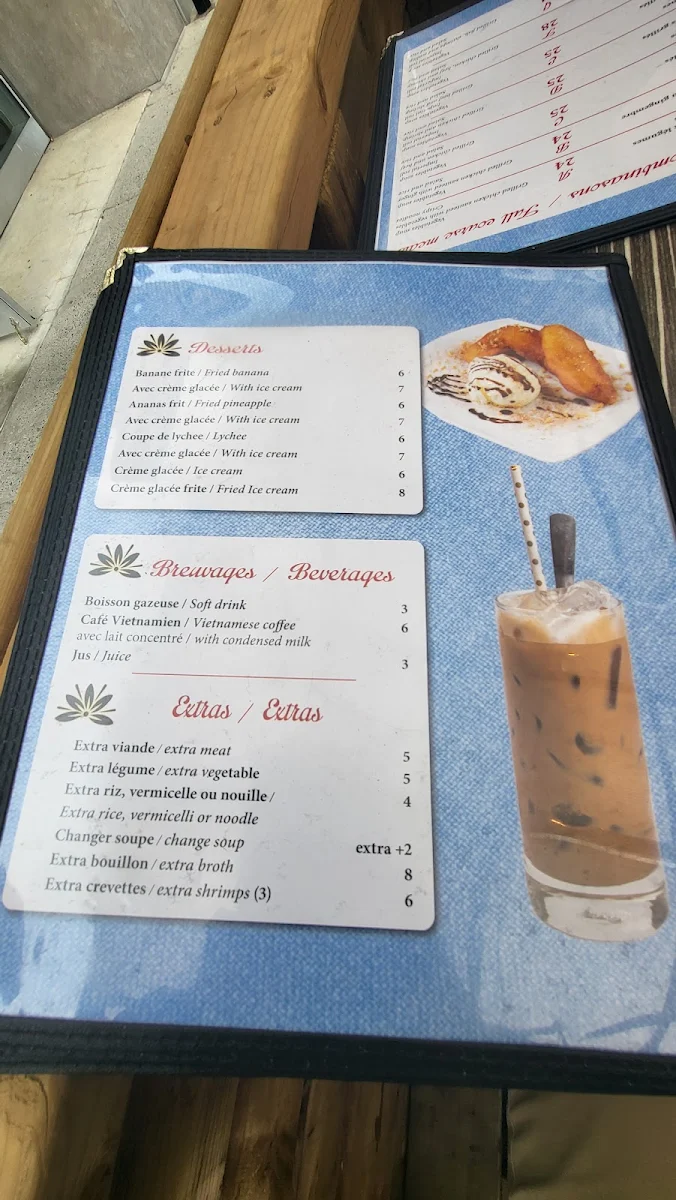 Menu, Restaurant Pho Mont Royal ( apportez votre vin BYOW )