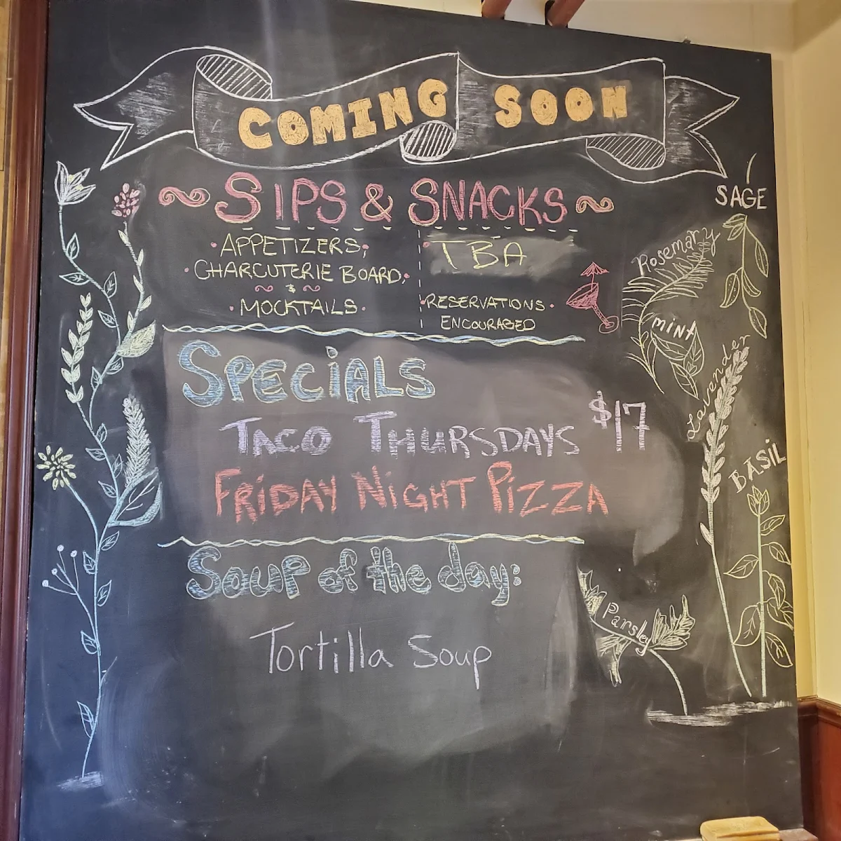 Menu, J’em Bistro (caterer)