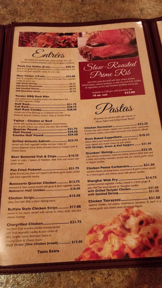 Menu, 28 on the Lake