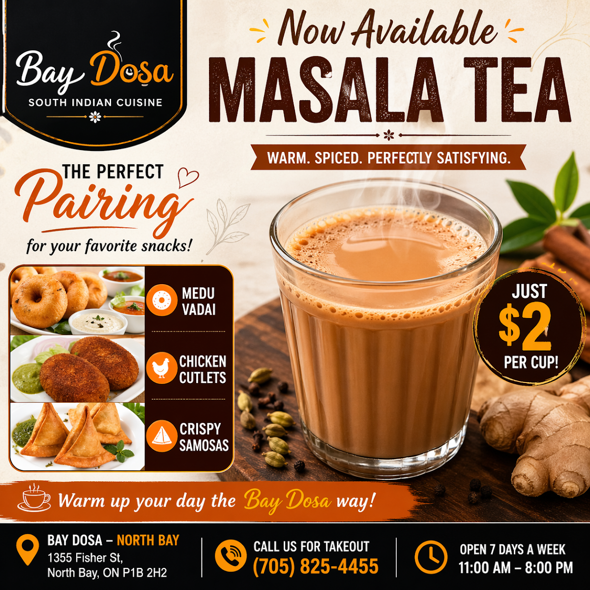 Menu, Bay Dosa