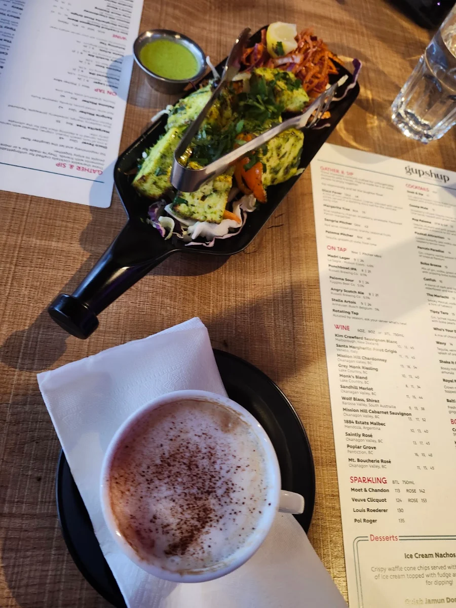 Menu, Gupshup Social Lounge