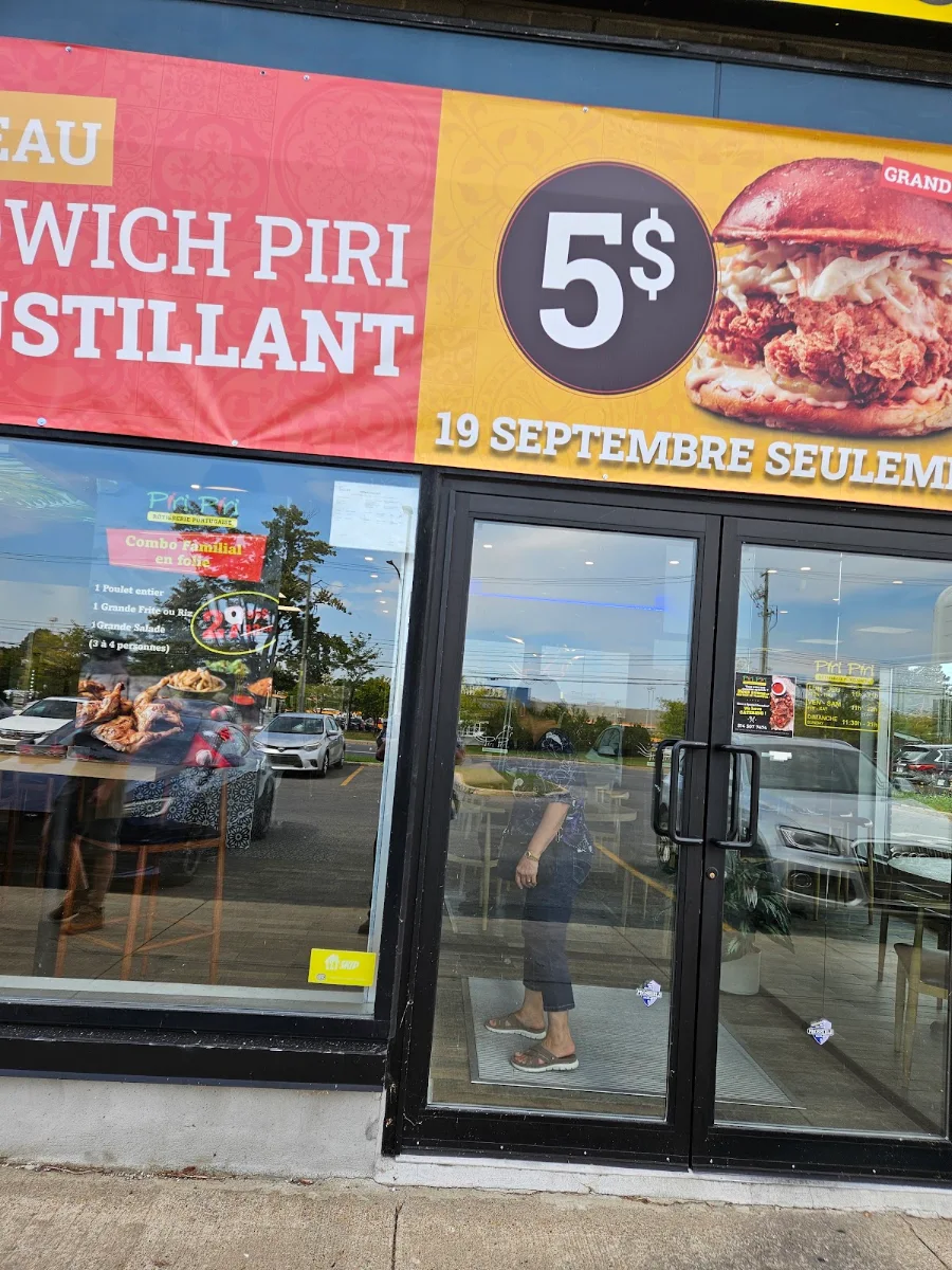 Menu, Rôtisserie Piri Piri (St-Charles)