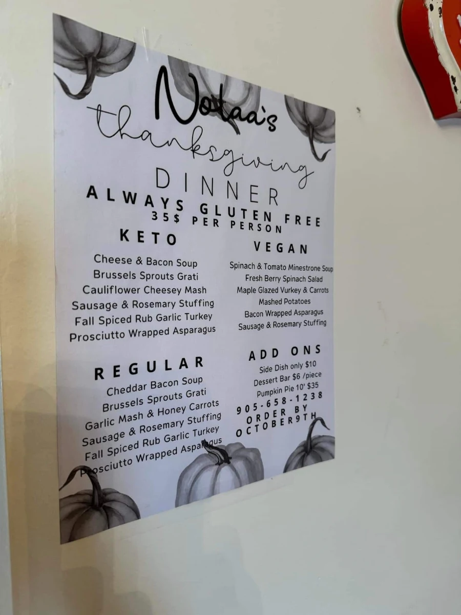 Menu, Nolaas Gluten Free Bakehouse & Cafe