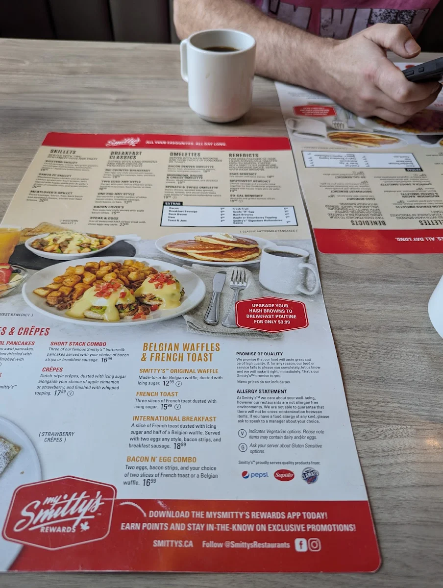 Menu, Smitty's Restaurant & Lounge - Grande Prairie