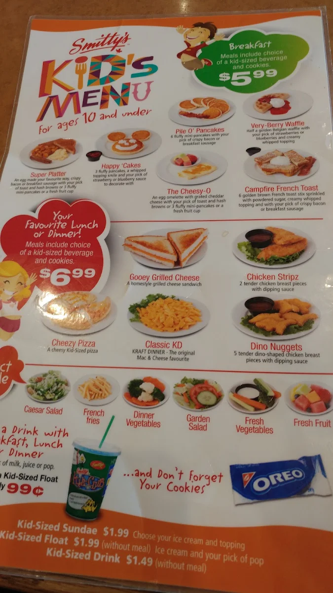 Menu, Smitty's Restaurant & Lounge - Grande Prairie
