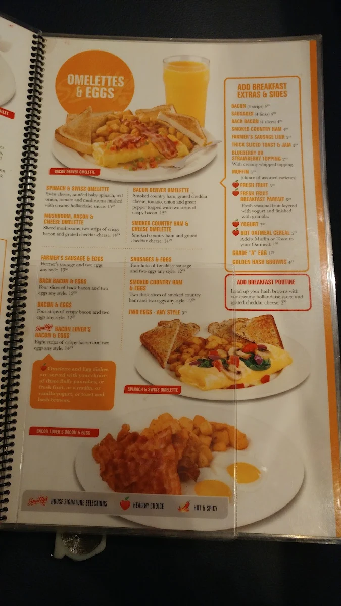 Menu, Smitty's Restaurant & Lounge - Grande Prairie