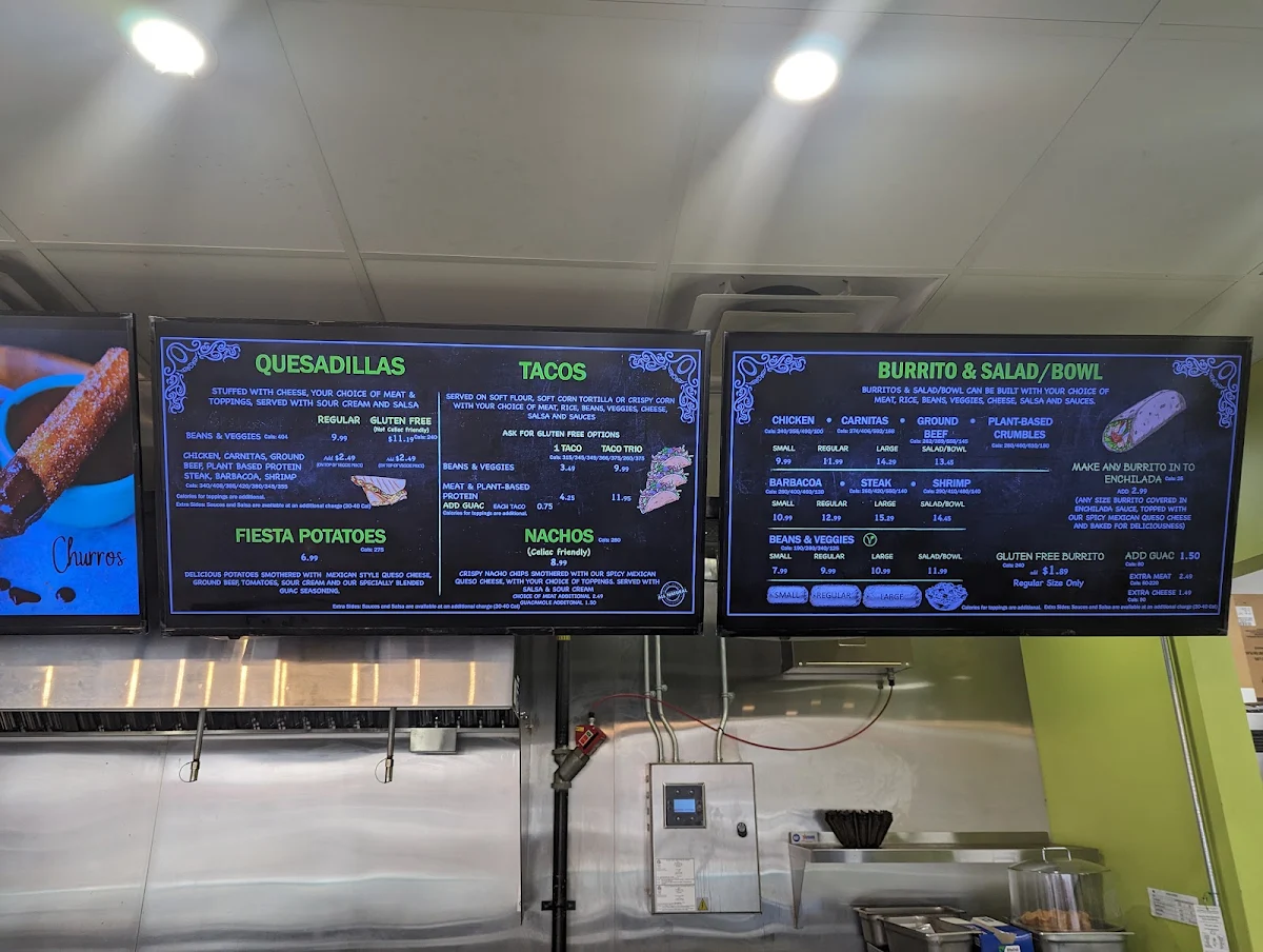 Menu, Guac Mexi Grill