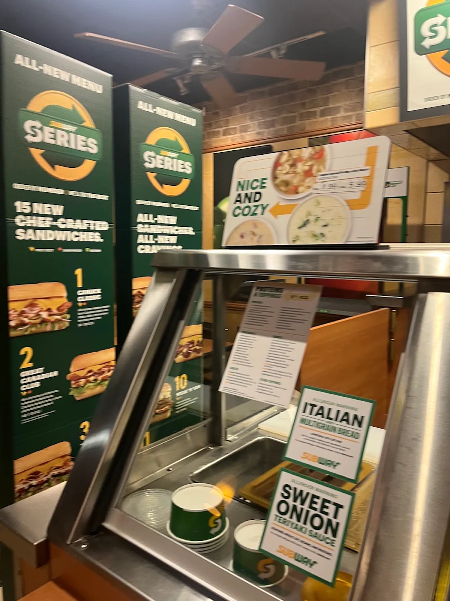 Menu, Subway