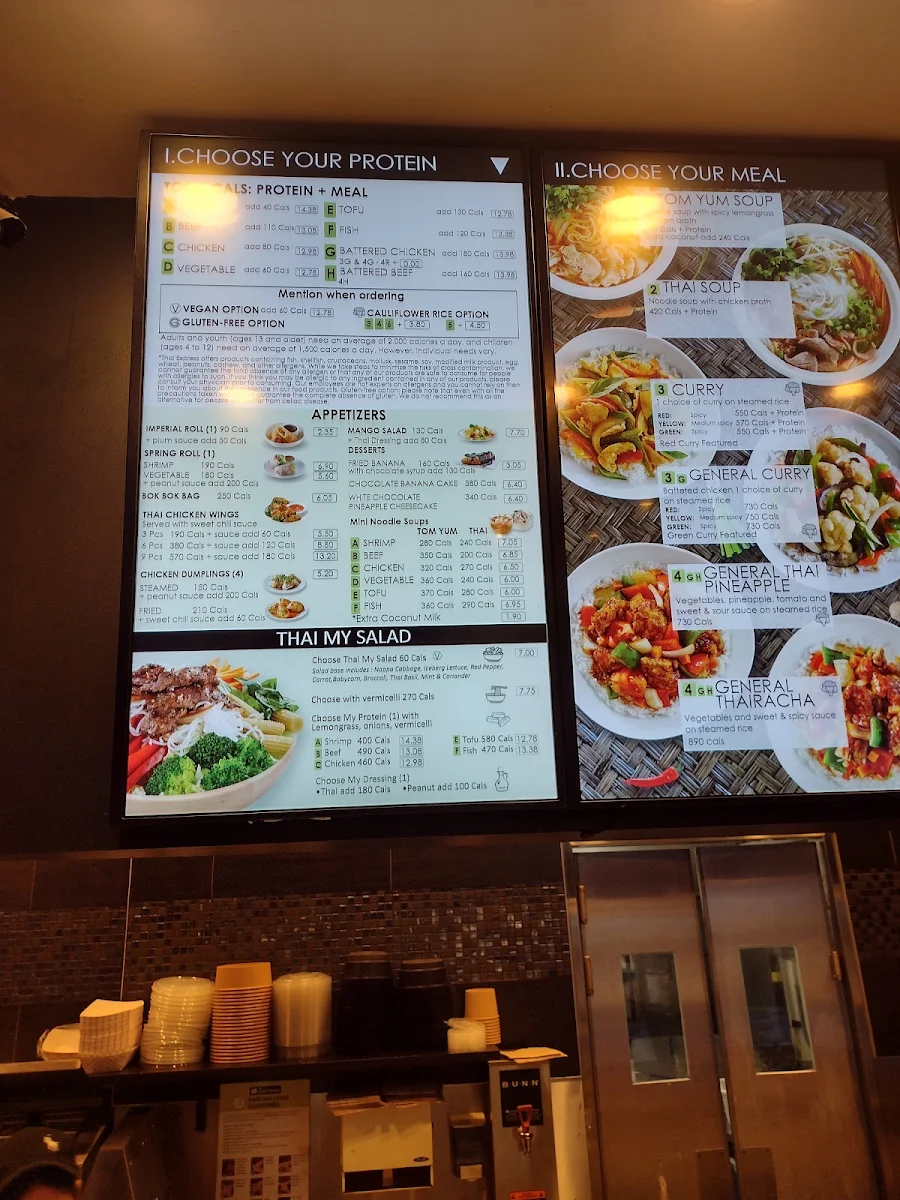 Menu, Thai Express Restaurant Mississauga