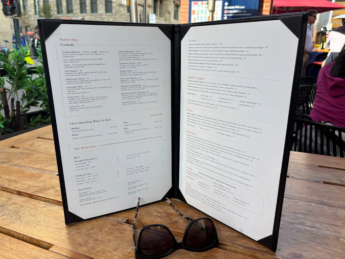 Menu, SALTLIK Calgary