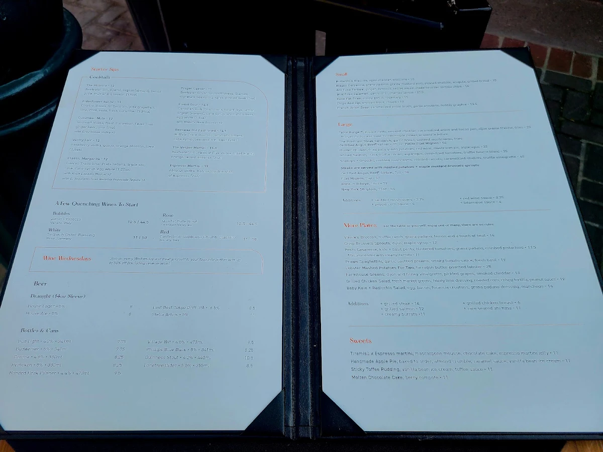 Menu, SALTLIK Calgary